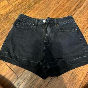 Pacsun black denim jean shorts